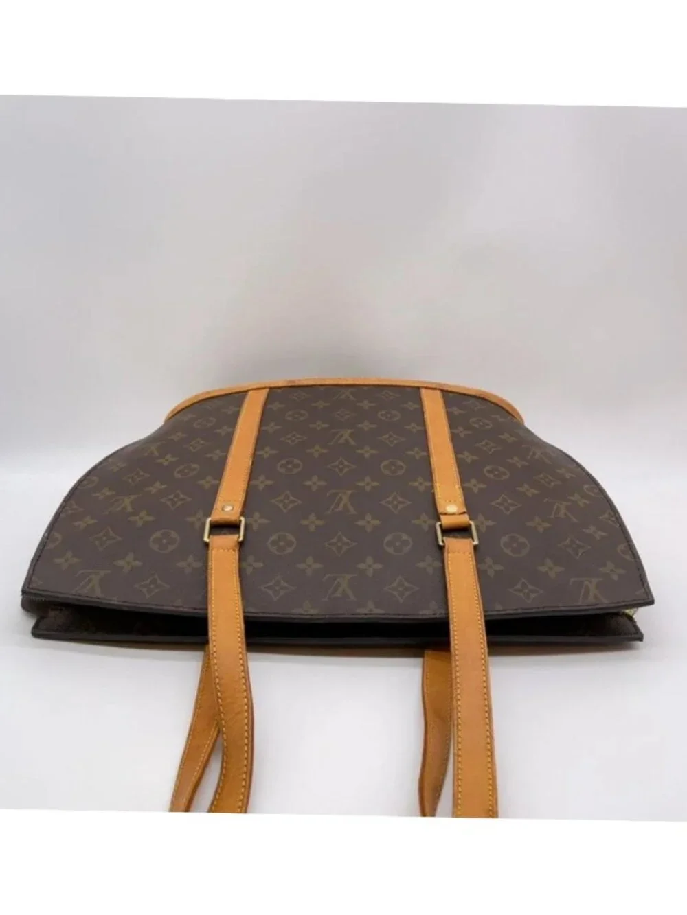 Authentic Louis Vuitton Babylone Monogram Tote Bag Vintage Brown Leather